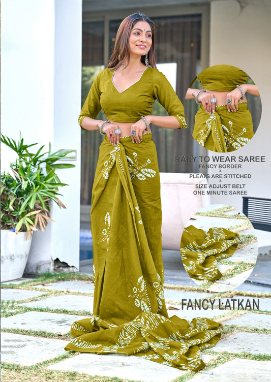 PURE COTTON FANCY BAGRU BLOCK PRINT SAREES