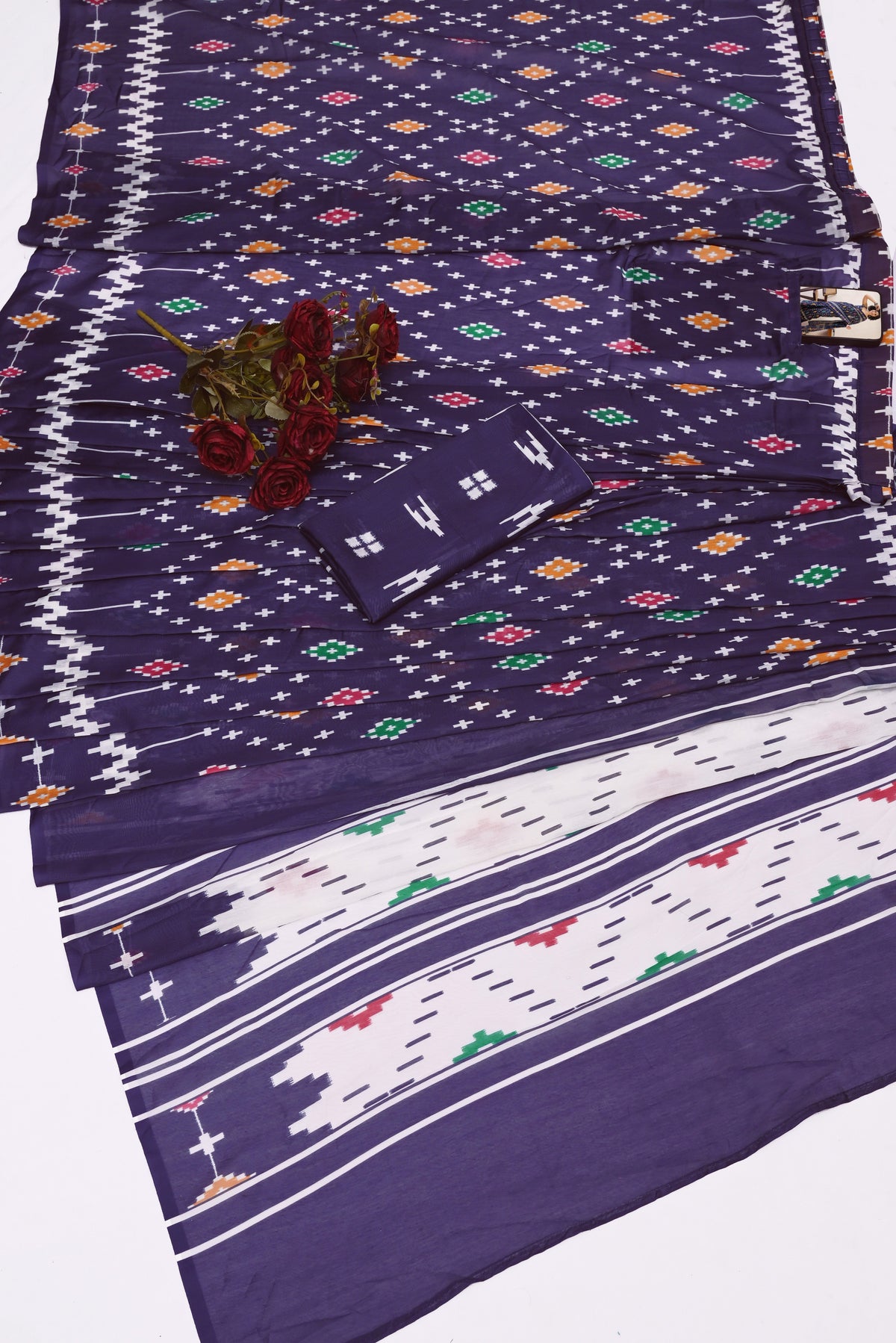 POCKET SAREE WITH READY TO WEAR PURE SOFT MUL MUL COTTON SILK SAREE