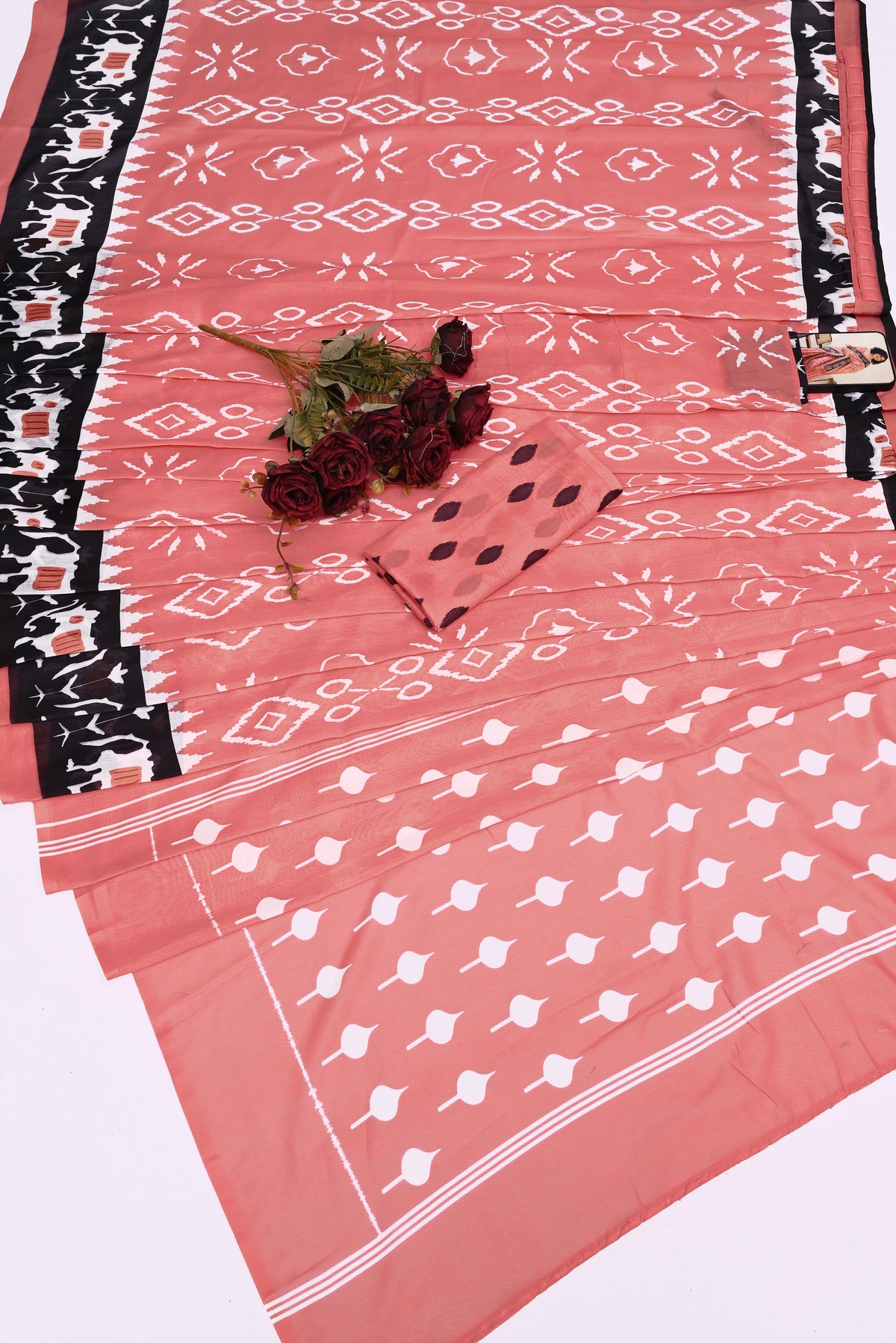 POCKET SAREE WITH READY TO WEAR PURE SOFT MUL MUL COTTON SILK SAREE