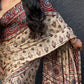 VINTAGE-INSPIRED MODAL SILK SAREE WITH REAL MIRROR