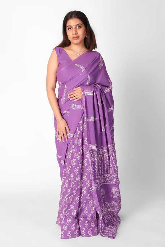 POCKET SAREE WITH READY TO WEAR PURE SOFT MUL MUL COTTON SILK SAREE