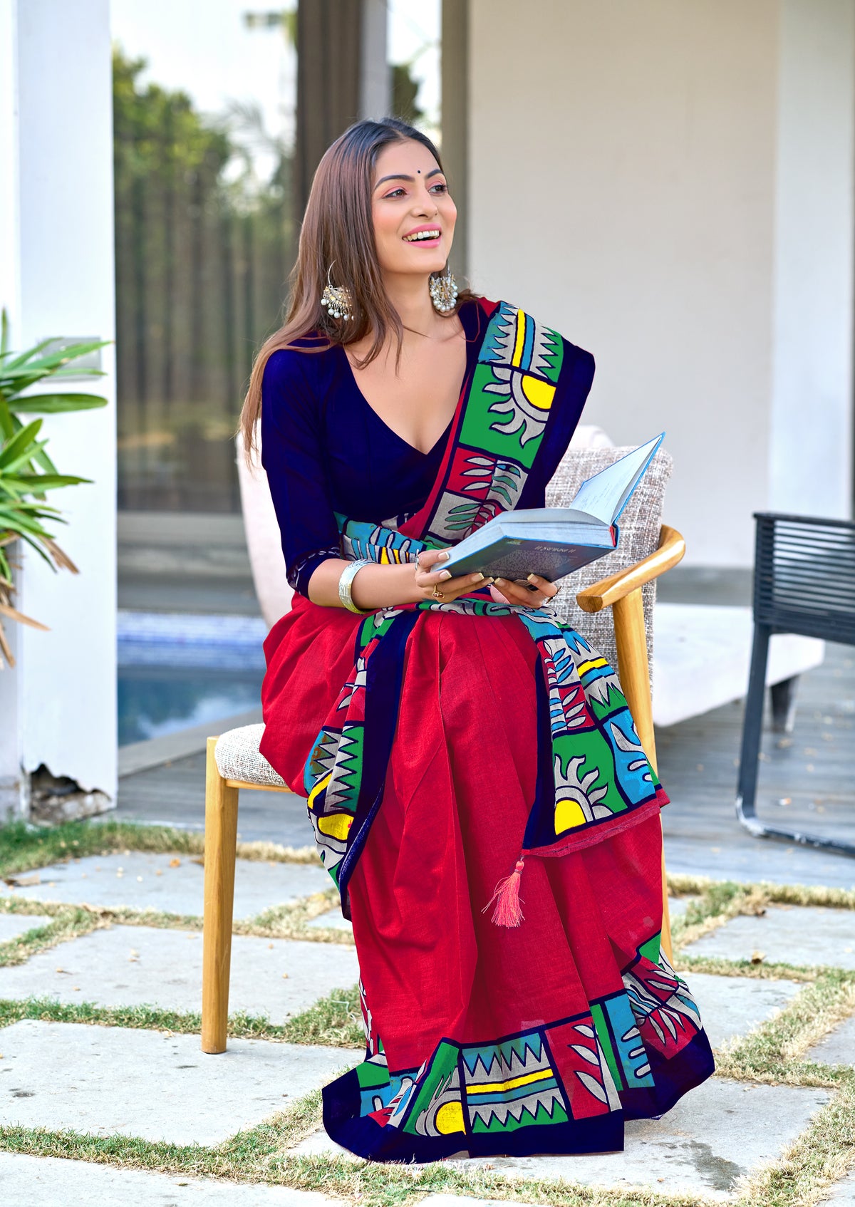 PURE COTTON FANCY BAGRU BLOCK PRINT SAREES