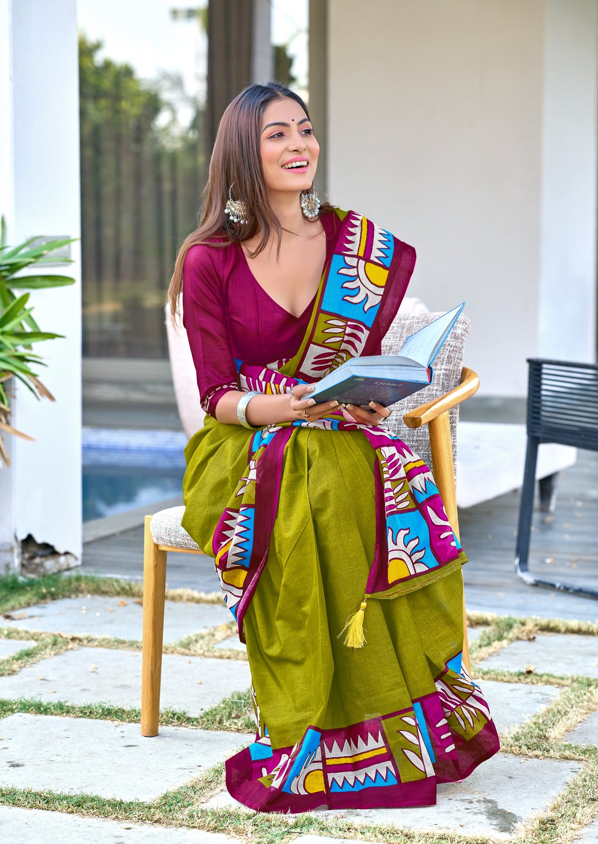PURE COTTON FANCY BAGRU BLOCK PRINT SAREES