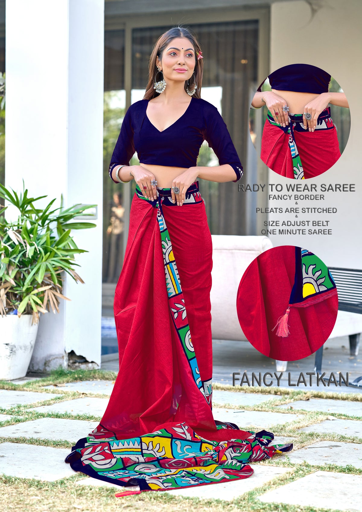 PURE COTTON FANCY BAGRU BLOCK PRINT SAREES