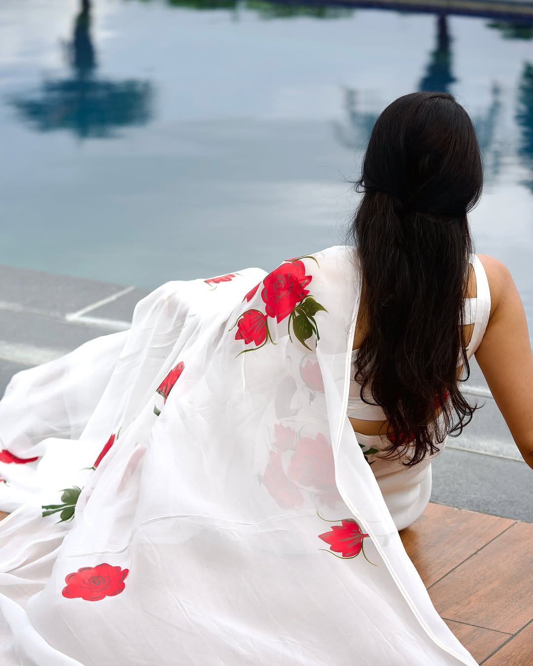 1 MIN READY TO WEAR  SAREE IN PURE SOFT GEORGETTE WITH  BLOUSE