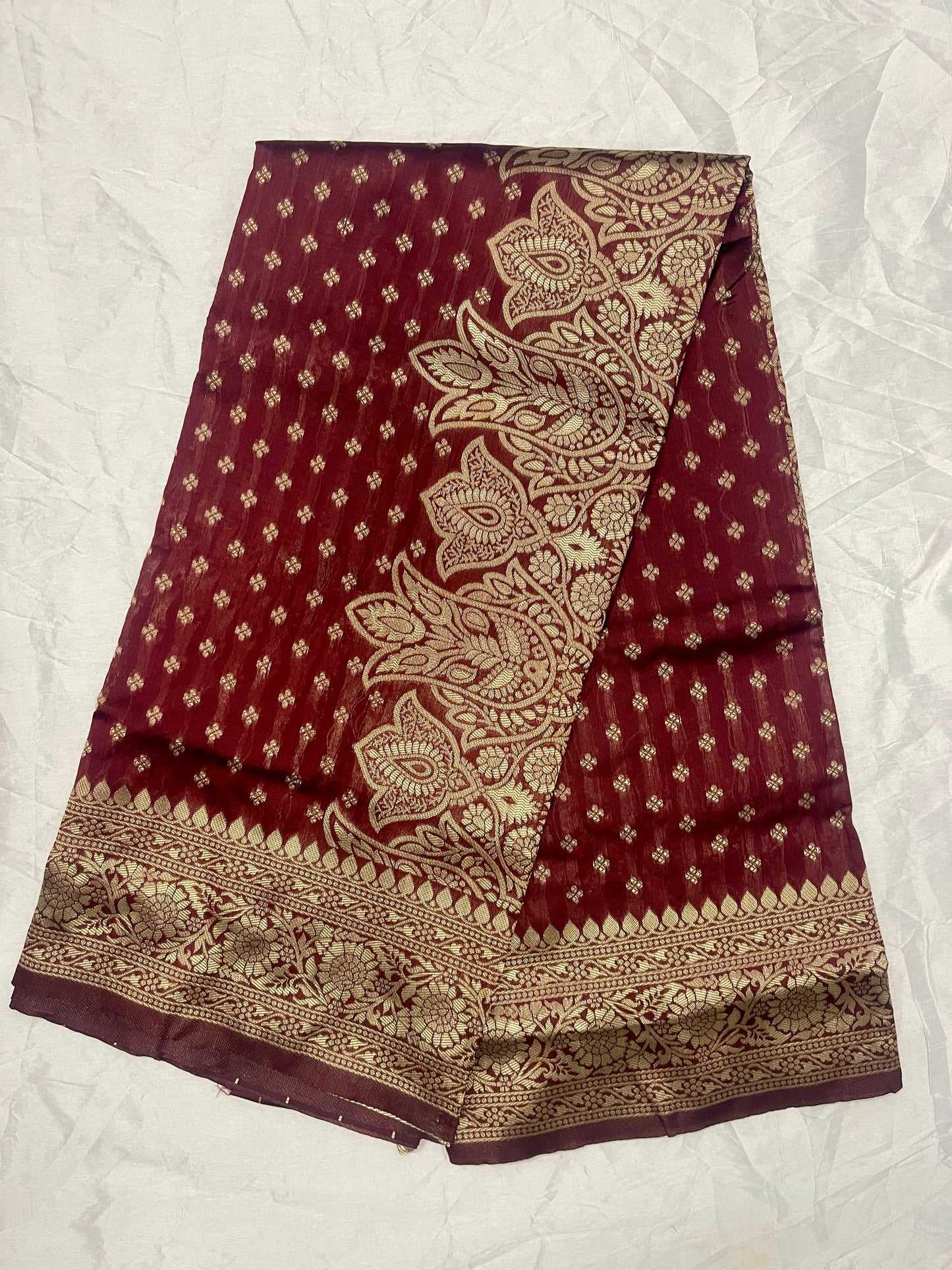 Magenta Pink Pure Kanjivaram Silk Saree with Golden Zari Weaving