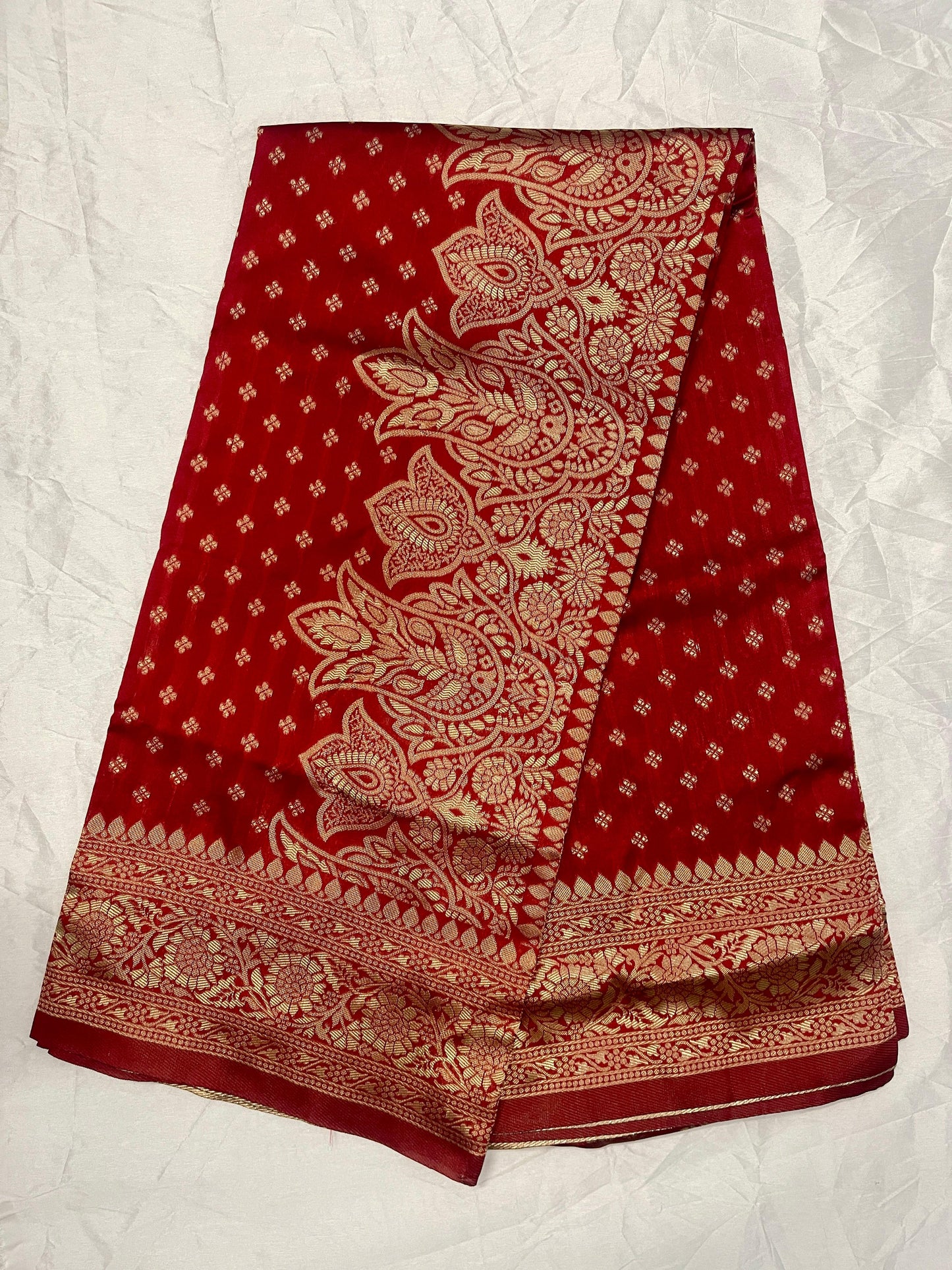 Magenta Pink Pure Kanjivaram Silk Saree with Golden Zari Weaving