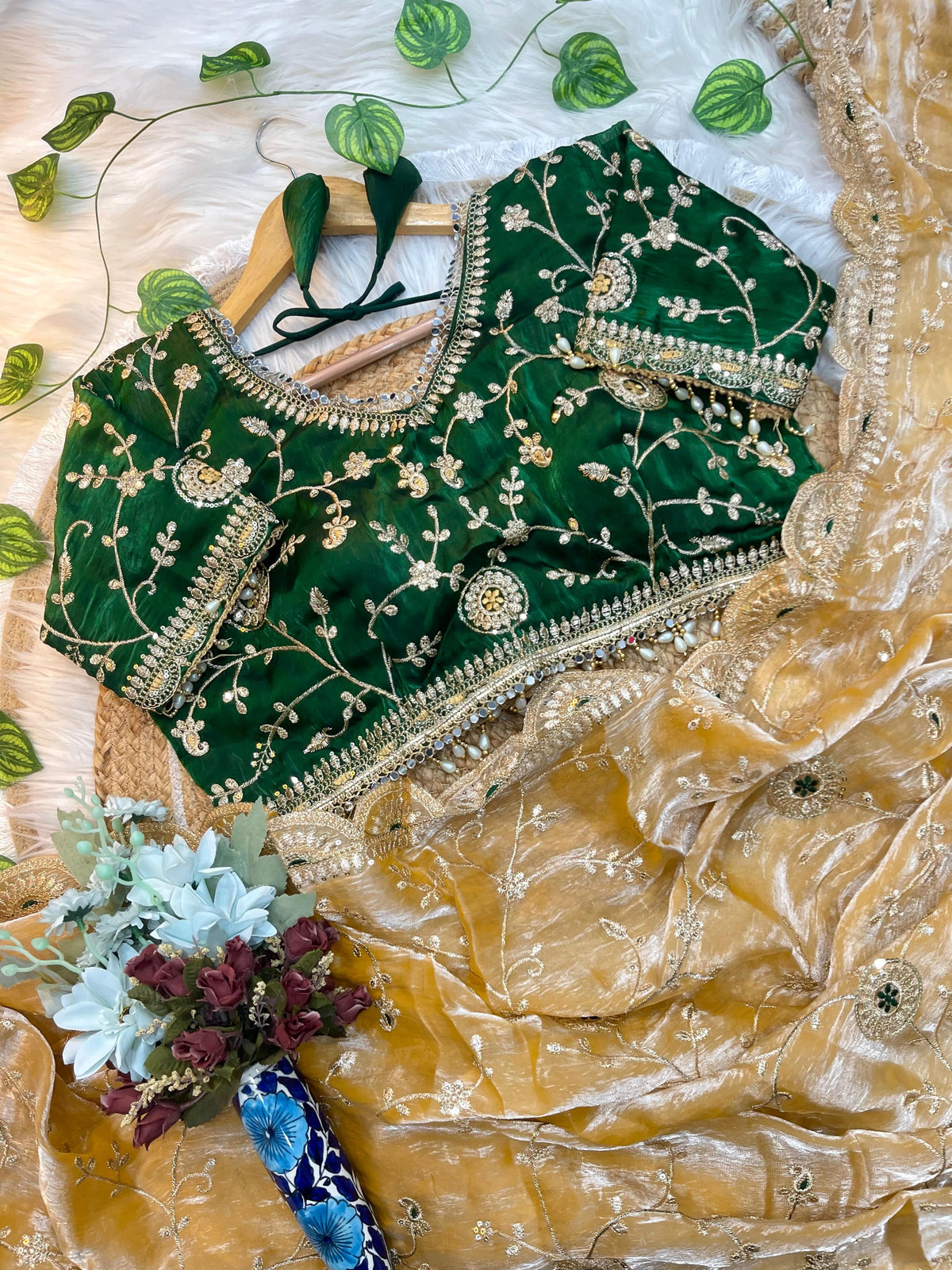 BEAUTIFUL PARTY WEAR TRADITIONAL SOFT FENDY SILK SAREE