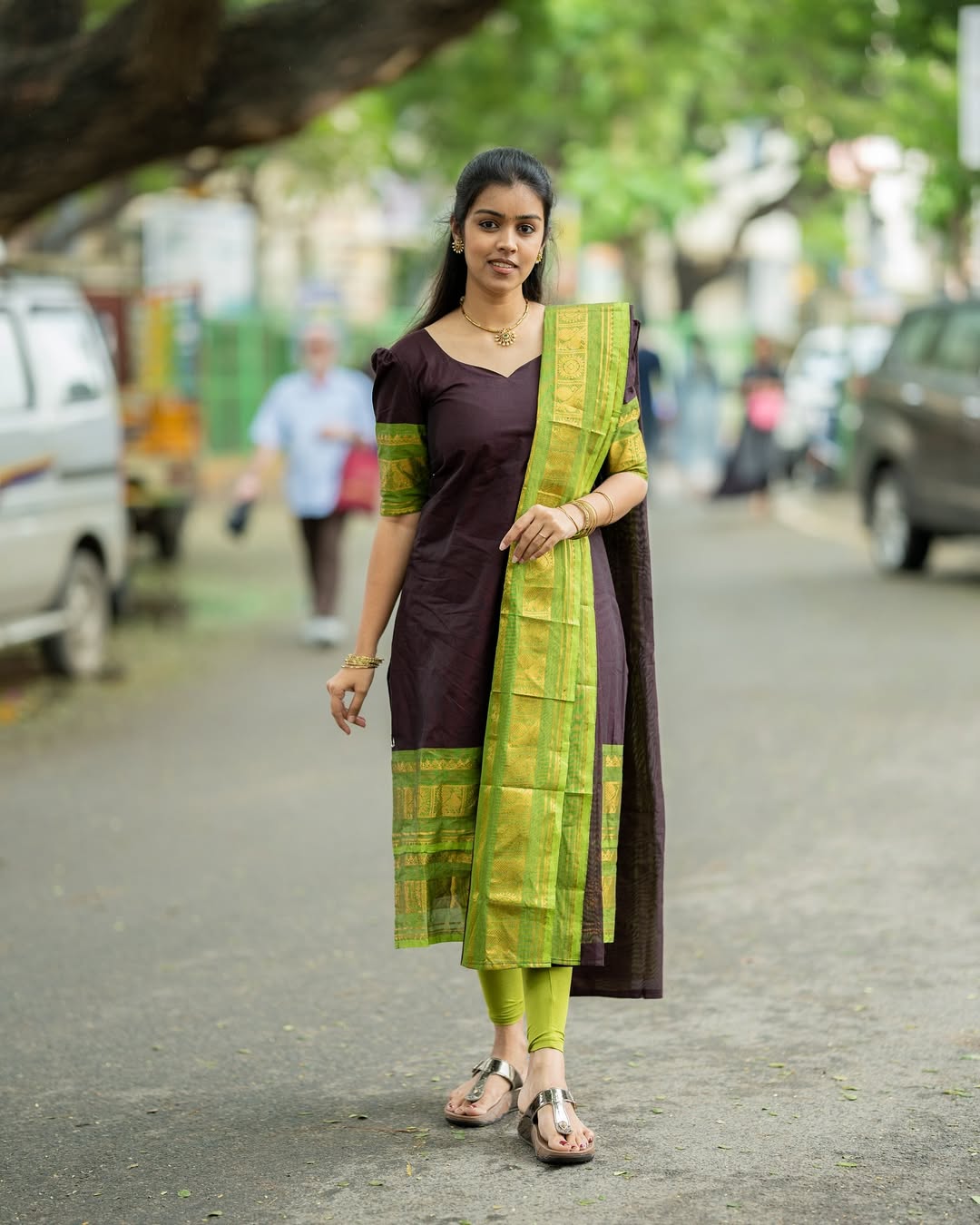 PURE KANCHI COTTON TOP & DUPATTA