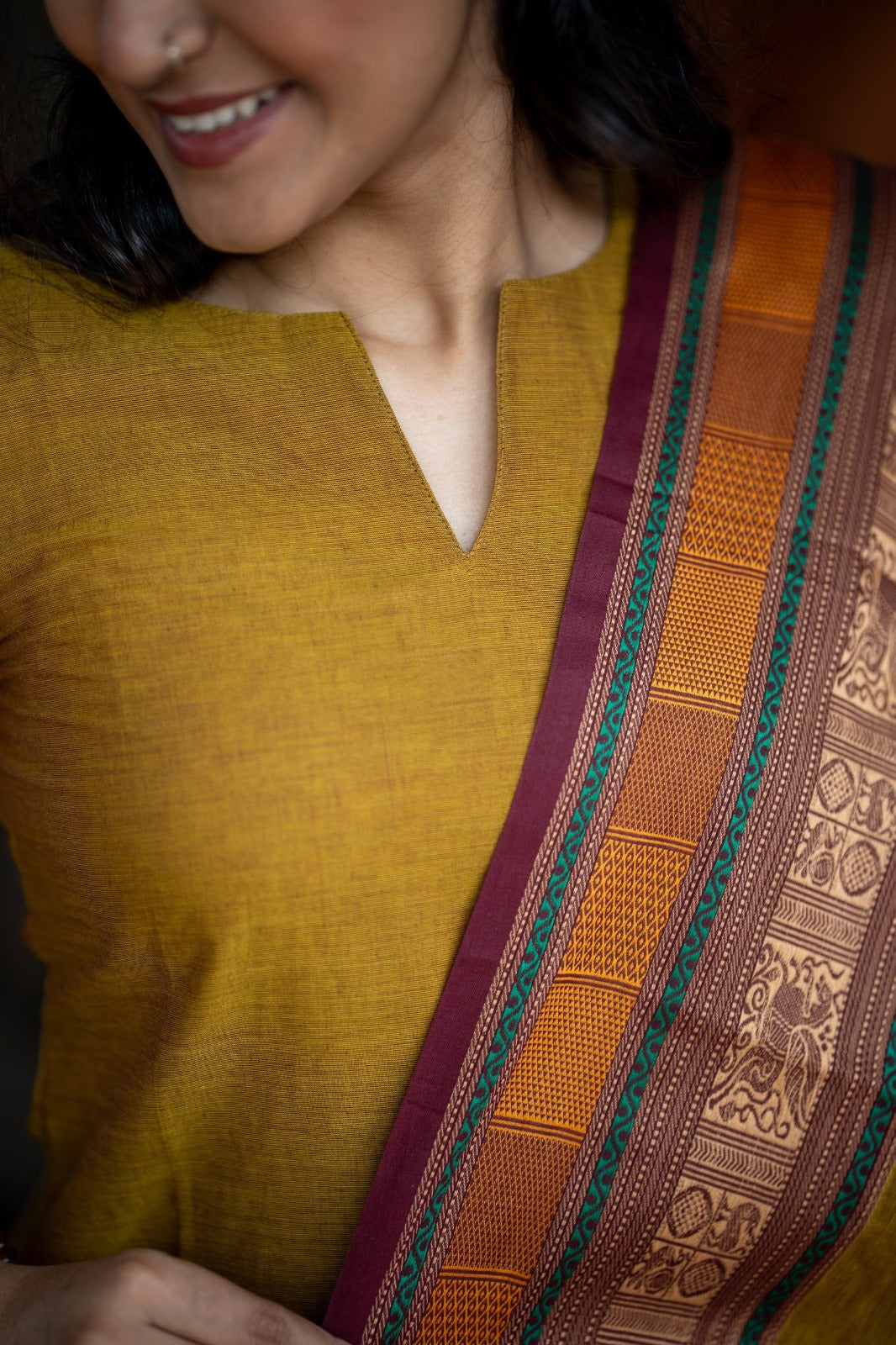 PURE KANCHI COTTON TOP & DUPATTA