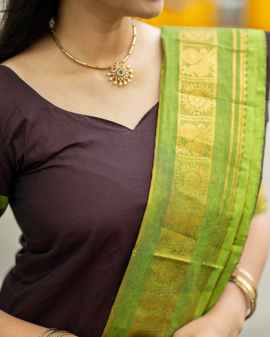 PURE KANCHI COTTON TOP & DUPATTA