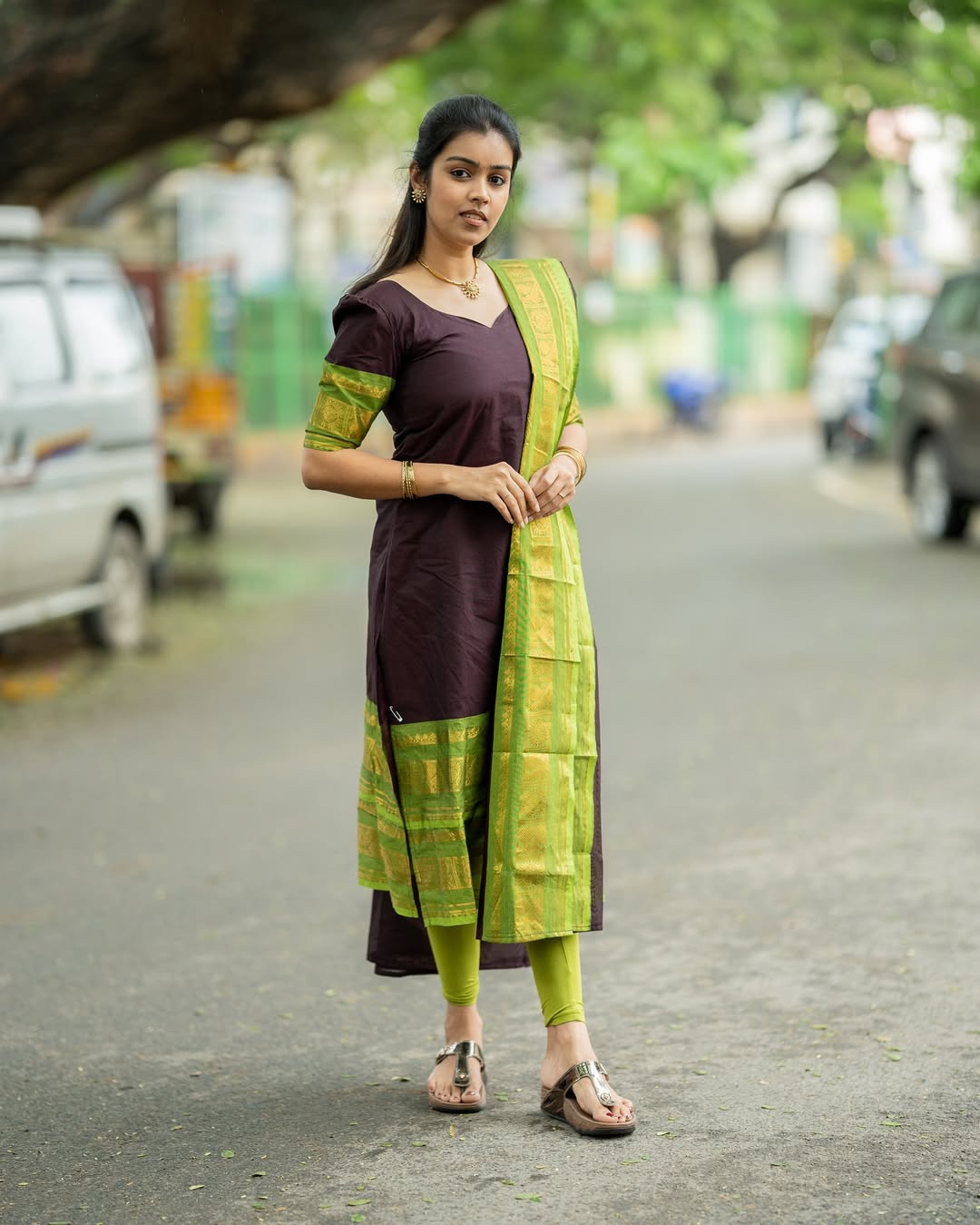 PURE KANCHI COTTON TOP & DUPATTA