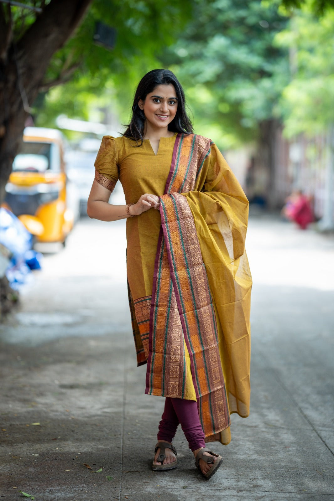PURE KANCHI COTTON TOP & DUPATTA