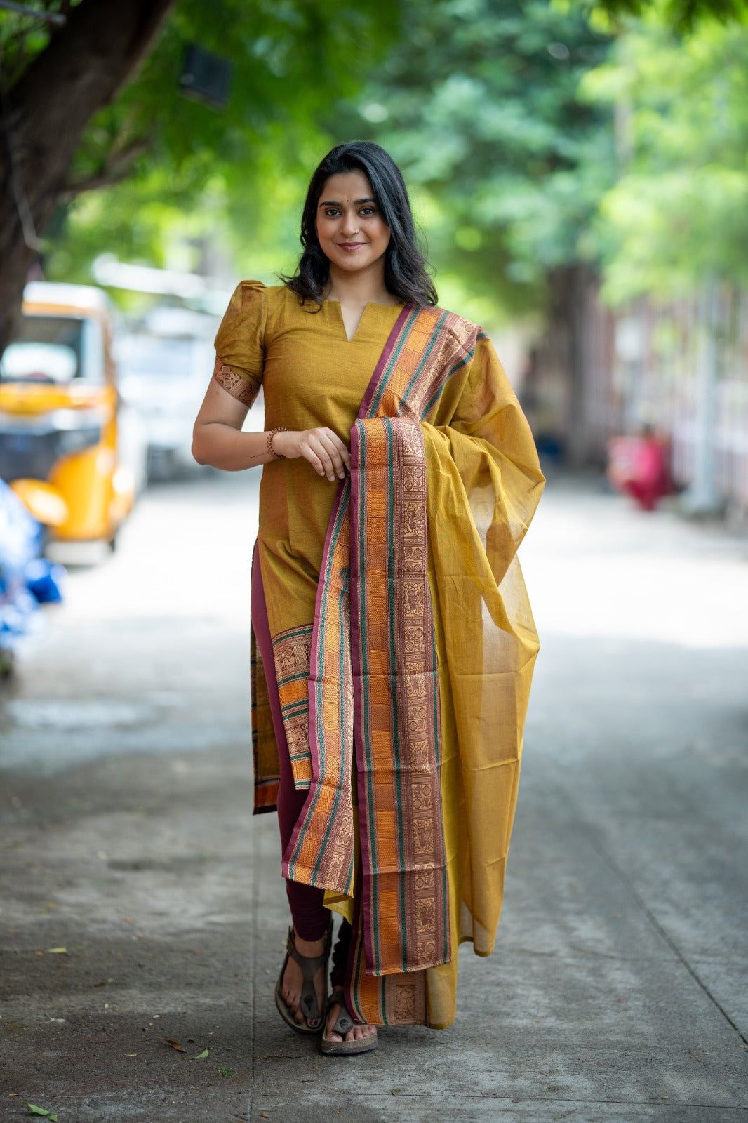PURE KANCHI COTTON TOP & DUPATTA