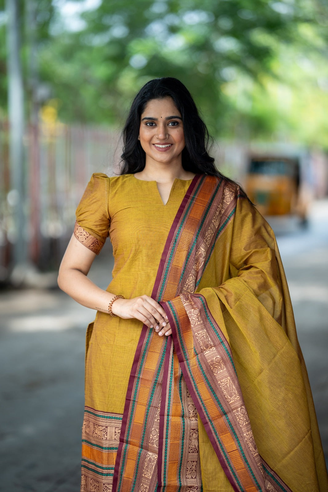 PURE KANCHI COTTON TOP & DUPATTA