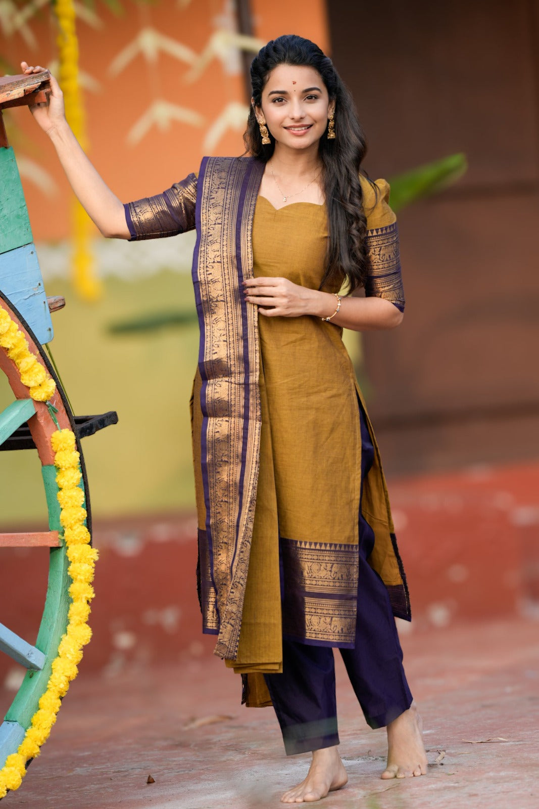 PURE KANCHI COTTON TOP & DUPATTA
