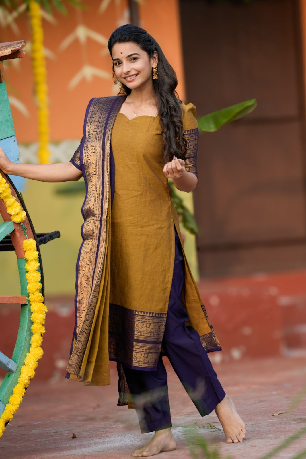 PURE KANCHI COTTON TOP & DUPATTA