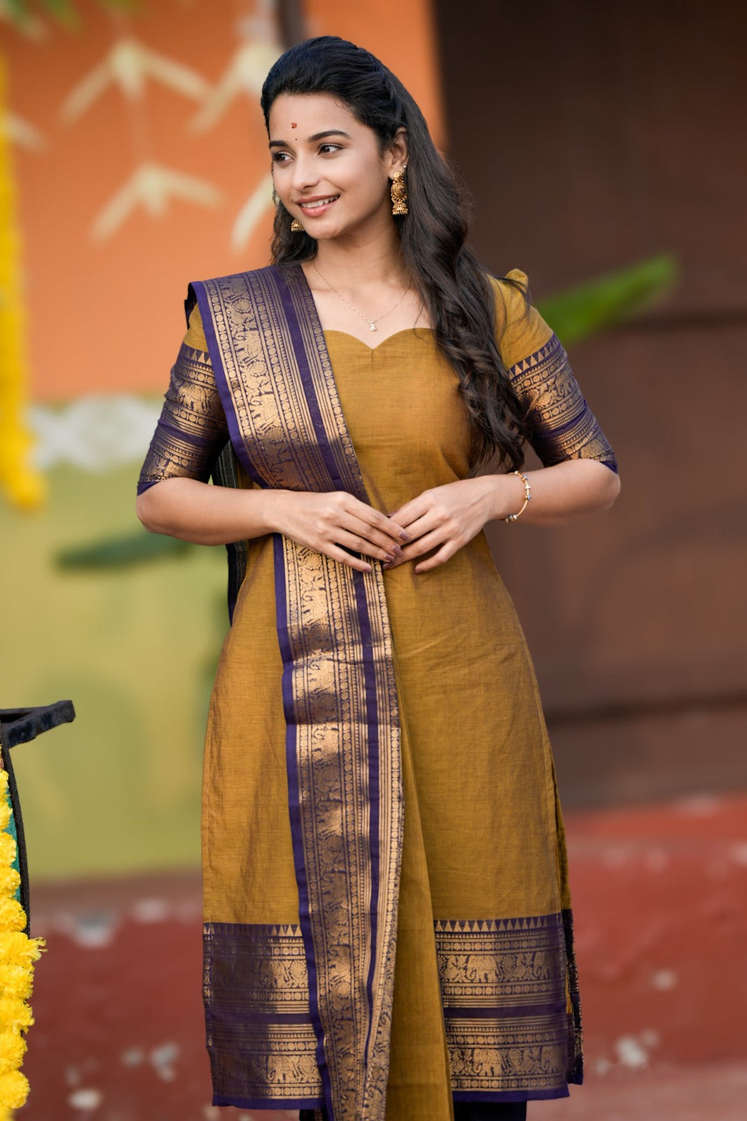 PURE KANCHI COTTON TOP & DUPATTA