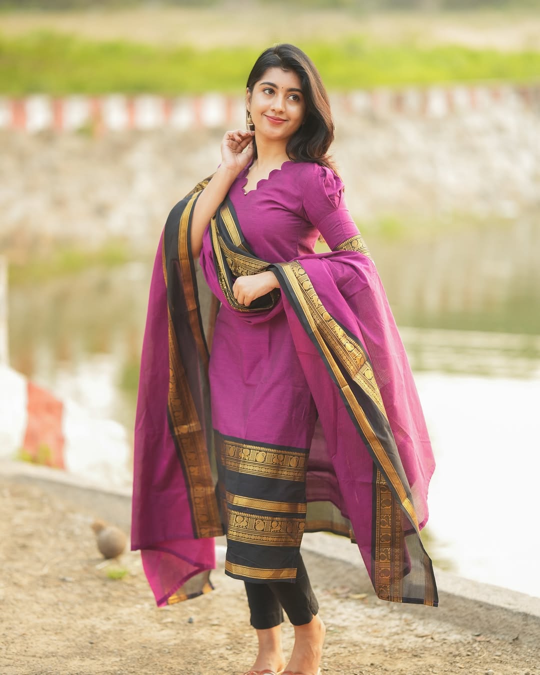 PURE KANCHI COTTON TOP & DUPATTA