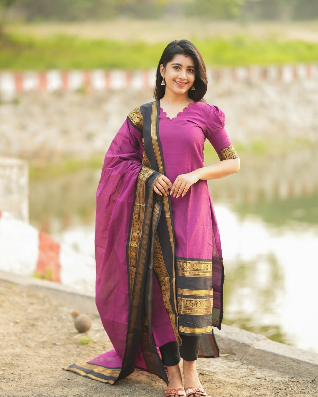 PURE KANCHI COTTON TOP & DUPATTA