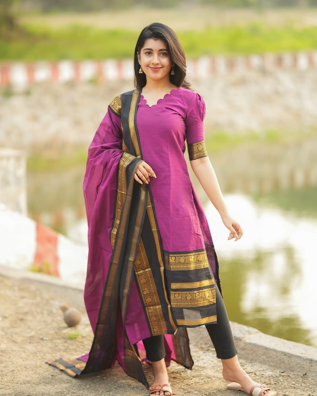 PURE KANCHI COTTON TOP & DUPATTA