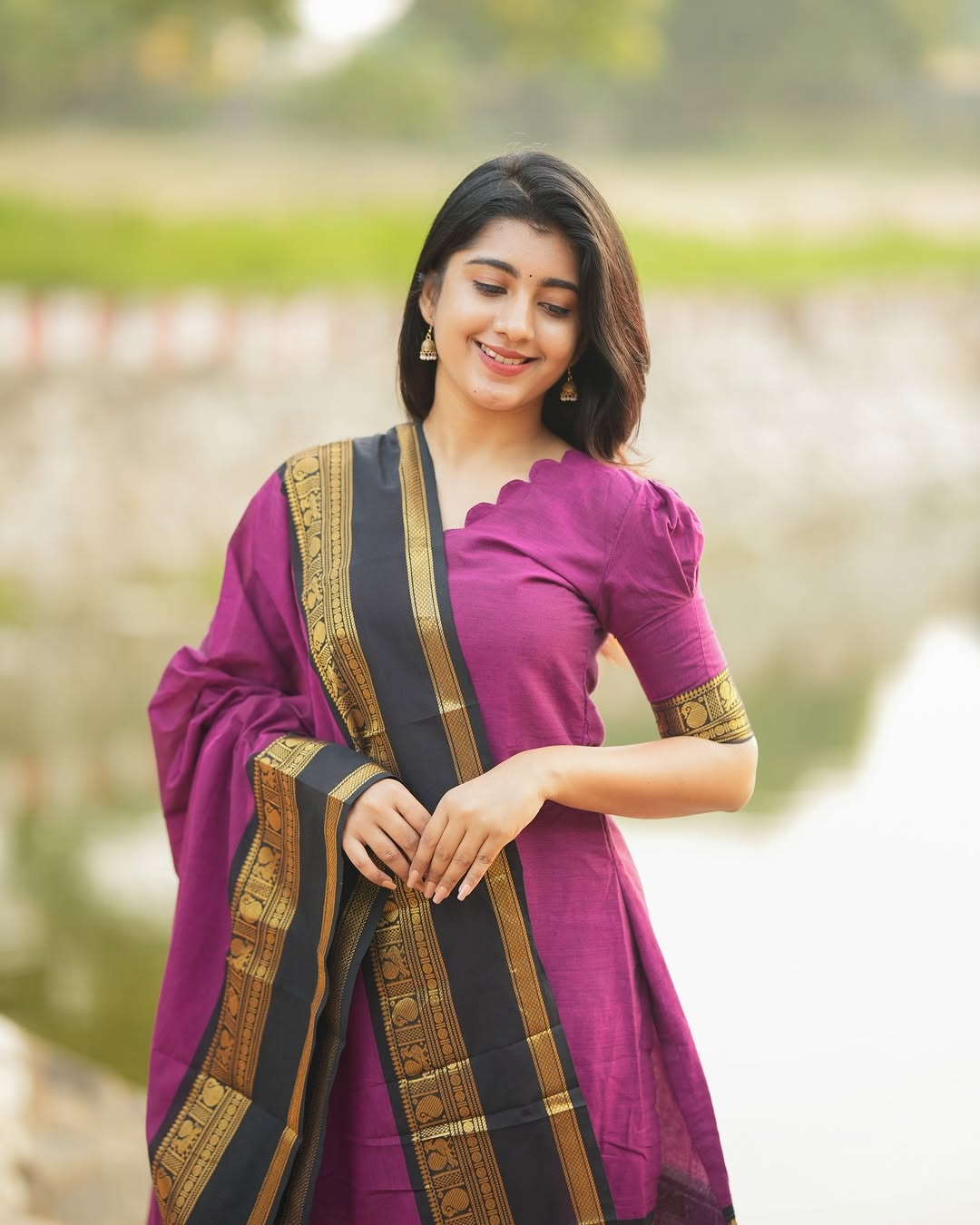 PURE KANCHI COTTON TOP & DUPATTA