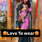 READY-TO-WEAR MYSORE SILK SAREE GOWN-EFFORTLESS PARTY WEAR FOR WOMEN