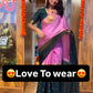 READY-TO-WEAR MYSORE SILK SAREE GOWN-EFFORTLESS PARTY WEAR FOR WOMEN