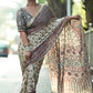 VINTAGE-INSPIRED MODAL SILK SAREE WITH REAL MIRROR