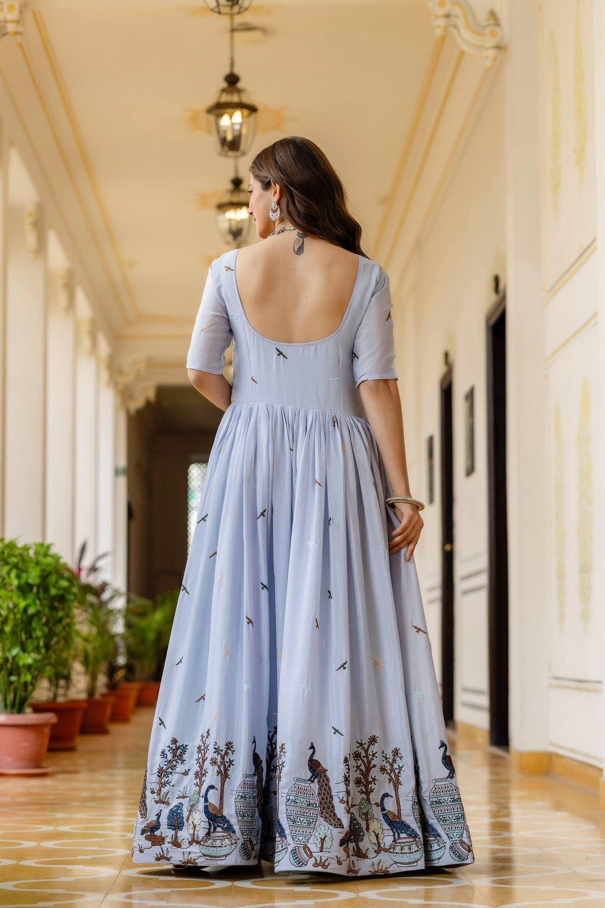 STUNNING GOWN IS COMING WITH CHINON EMBROIDERED FABRIC