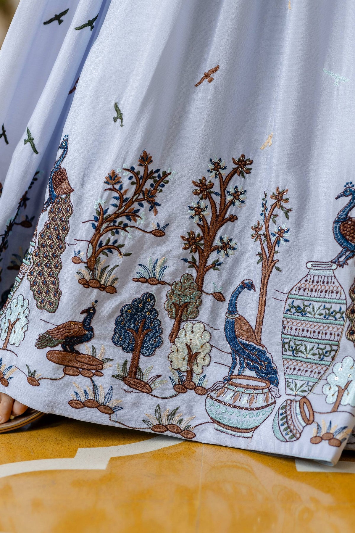 STUNNING GOWN IS COMING WITH CHINON EMBROIDERED FABRIC