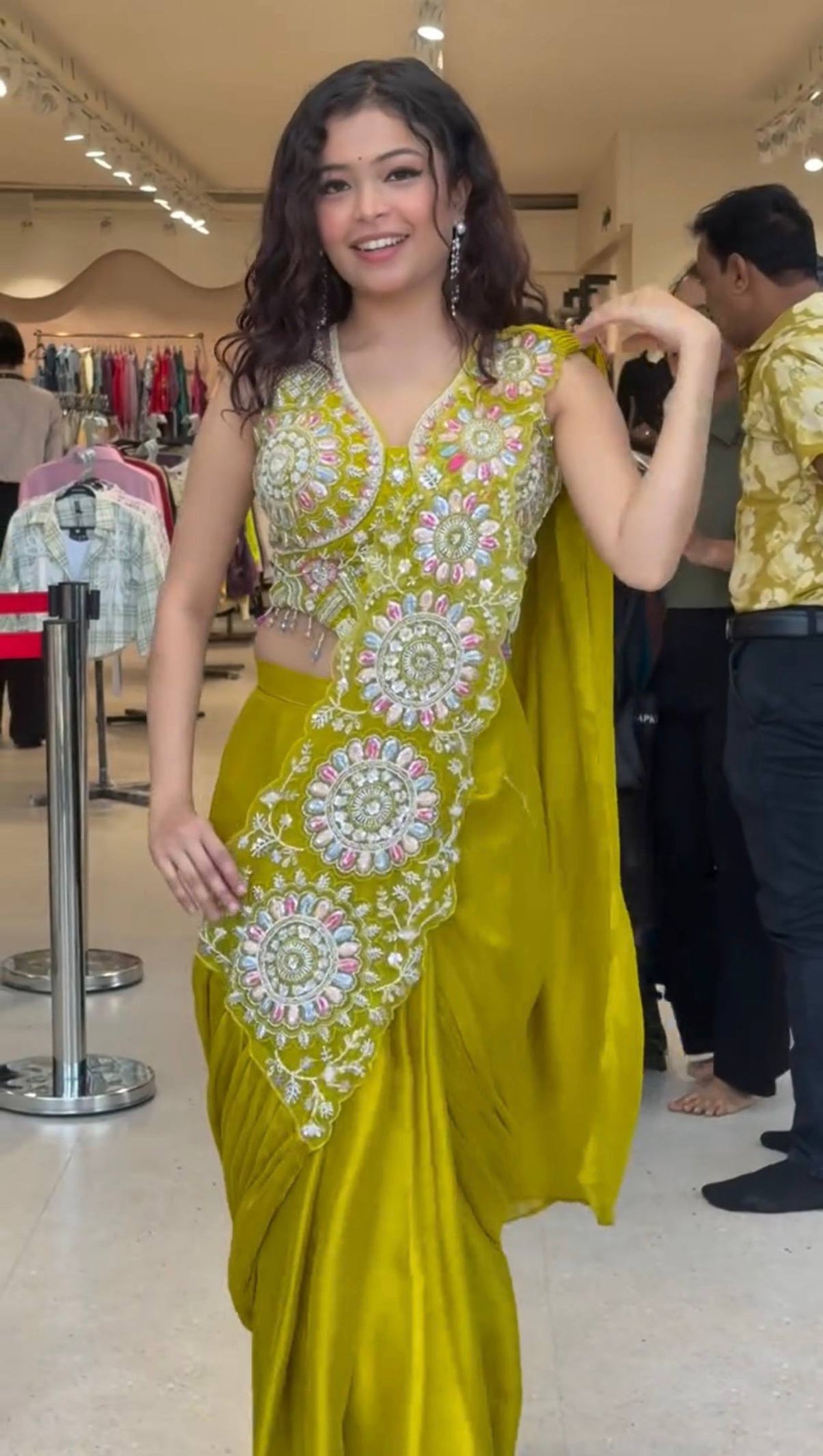 SUPERHIT READY TO WEAR SAREE WITH FULLY EMBROIDERED STYLIST BLOUSE