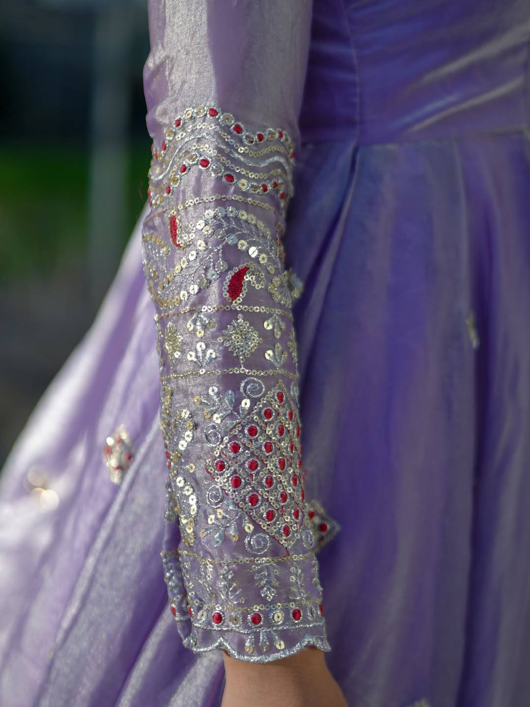 3 PIECES GOWN, PLAZZO & DUPATTA WITH HEAVY EMBROIDERY WORK