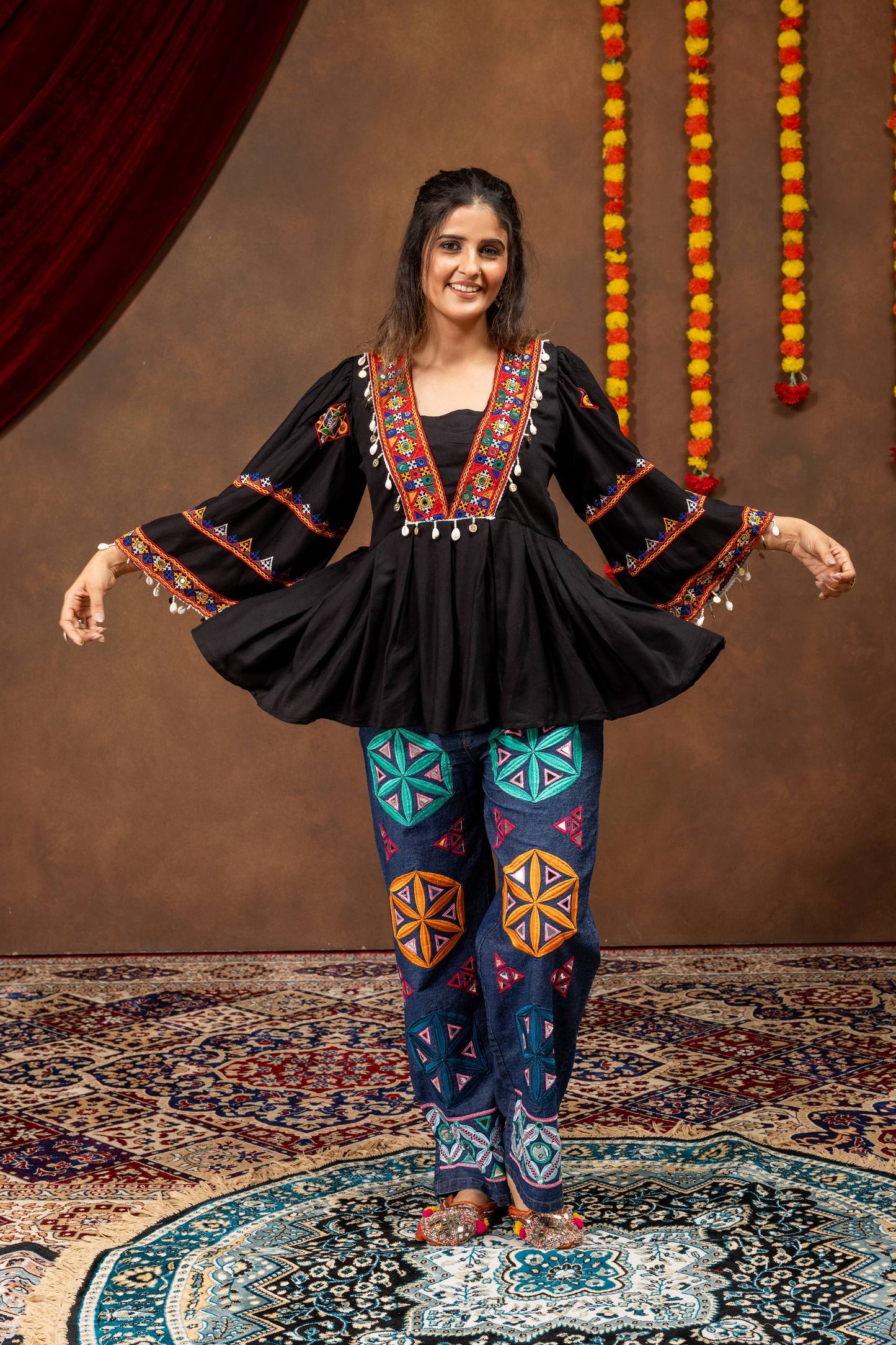 NAVRATRI DENIM WITH GRACEFUL LOOK AND TIMELESS FESTIVE
