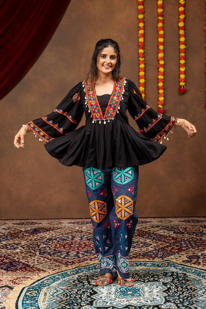 NAVRATRI DENIM WITH GRACEFUL LOOK AND TIMELESS FESTIVE