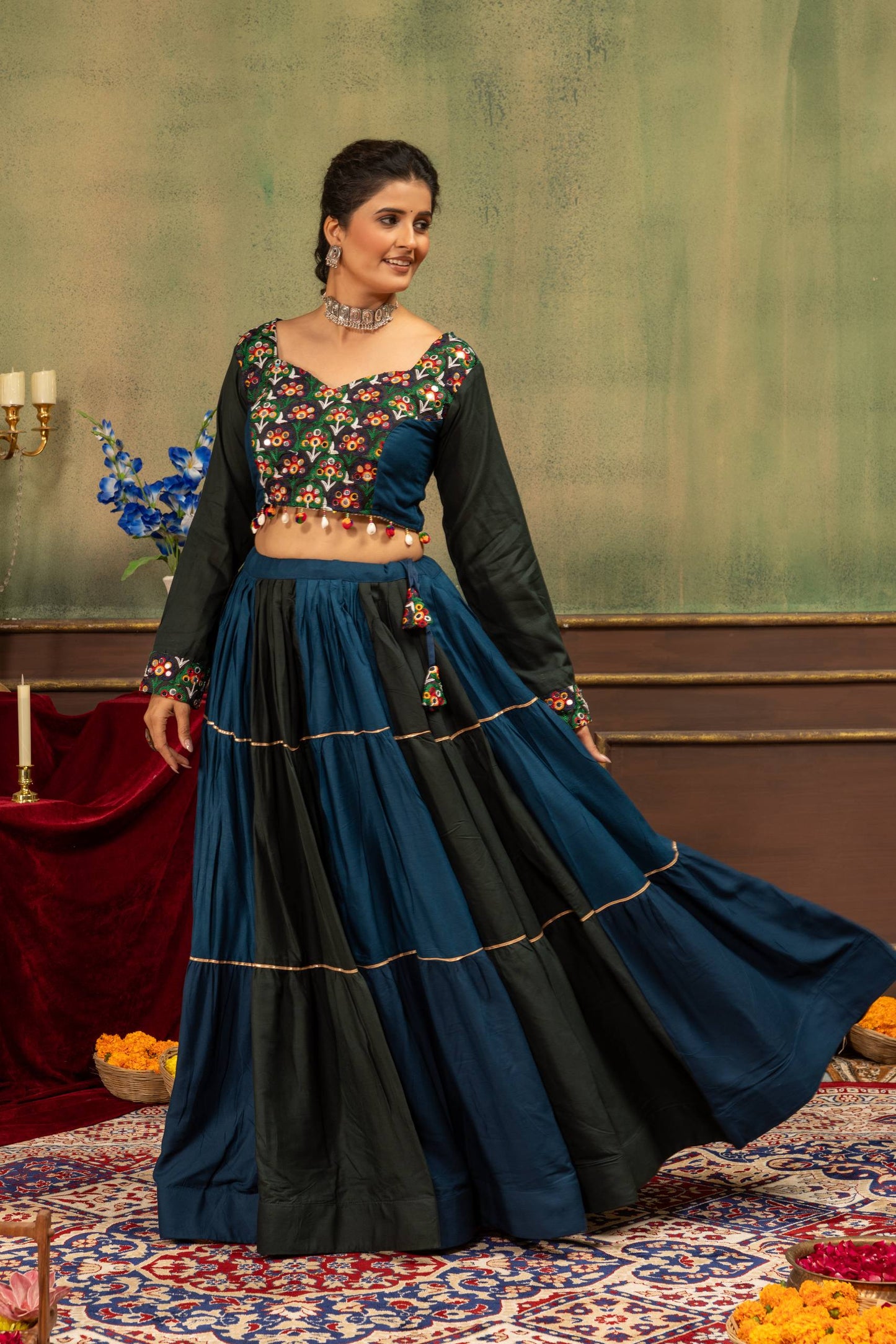NAVRATRI LEHENGA WITH GRACEFUL FLAIR AND TIMELESS FESTIVE