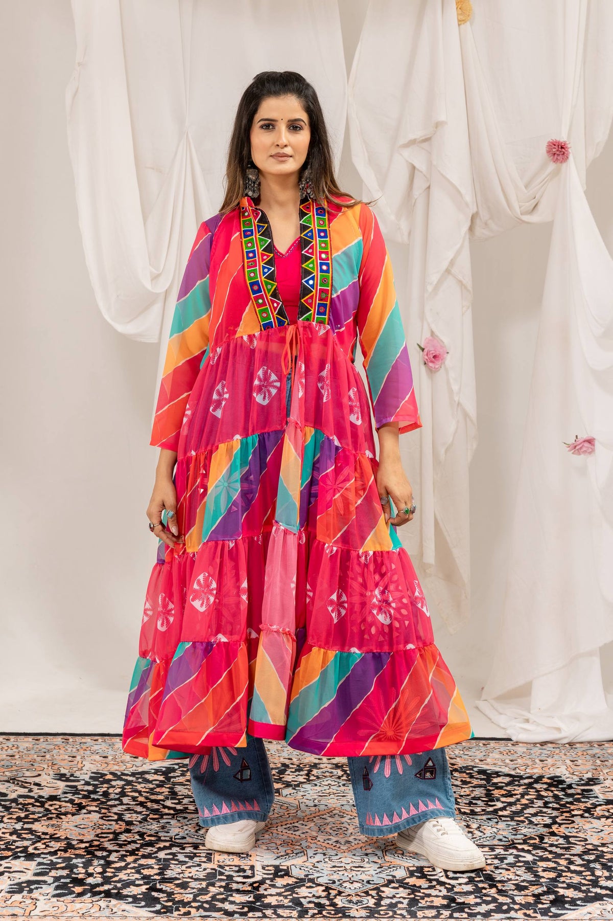 DESIGNER INDO WESTERN 3 PIECE OUTFIT SET