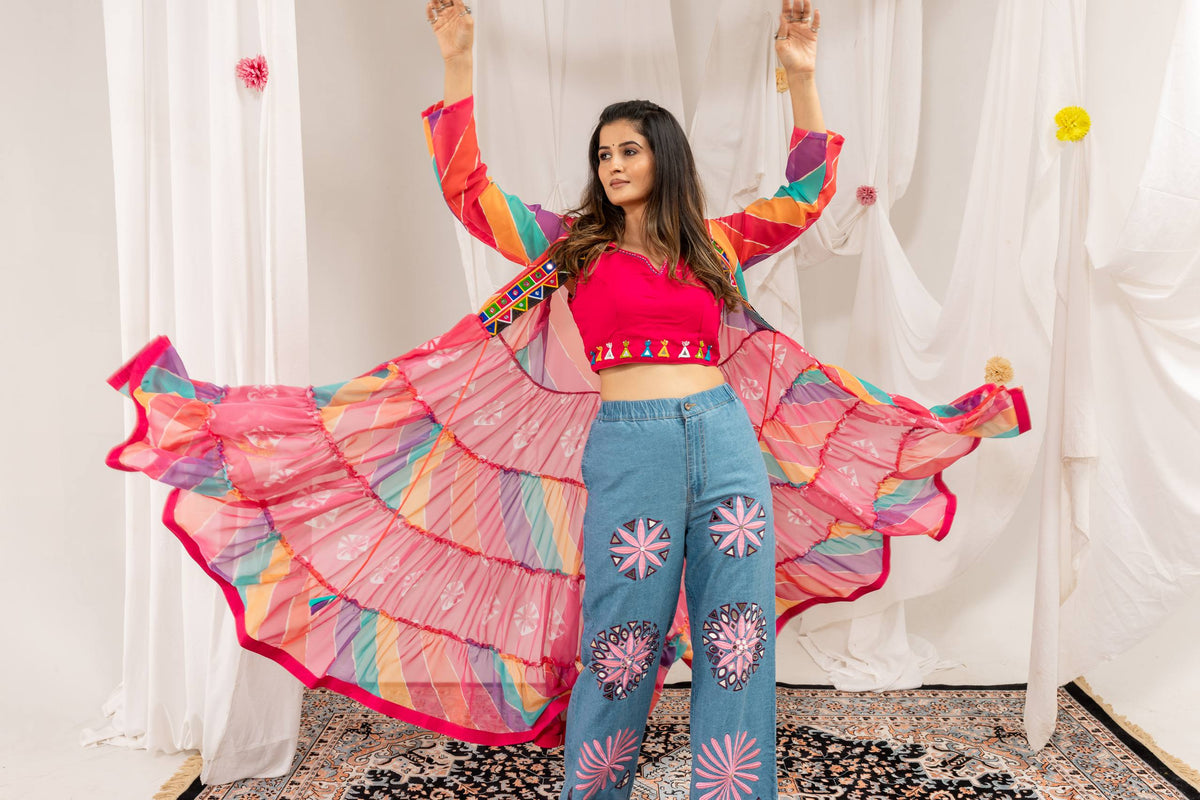 DESIGNER INDO WESTERN 3 PIECE OUTFIT SET