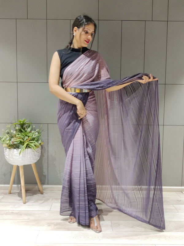 Seher - Grey Maheshwari Saree