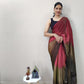 1-MIN READY TO WEAR SAREE IN PREMIUM IMPORTED SILK WITH BLOUSE